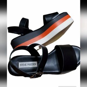 Steve Madden Colorblock Wedge Sandals